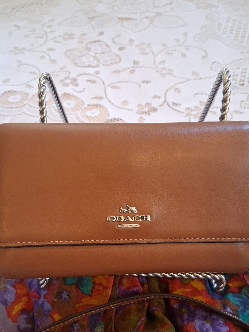 Coach Brown Leather Crossbody Bag - Picture 2 of 8
